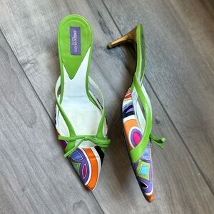 Emilio Pucci Colorful Y2K Kitten Heels